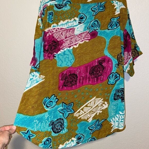 Vintage Guess by‎ Georges Marciano Hawaiian Fish print Retro Button Down - Picture 7 of 10